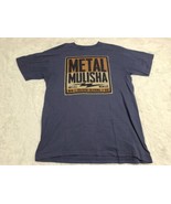 Metal Mulisha Spellout Anti-Est MCMXCIX USA L Shirt Blue Rock Metal Conc... - £6.71 GBP