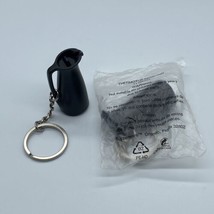 Tupperware Black Coffee / Tea Pitcher Thermos Keychain  Rare &amp; NIP - £7.85 GBP