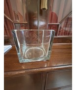 Syndicate Home &amp; Garden Modern Square Vase Clear 5”x 5” - $27.08 CAD