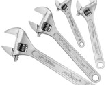 HORUSDY 4-Piece Adjustable Wrench Set, CR-V Steel, Crescent Wrenches Set... - £32.86 GBP