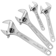 HORUSDY 4-Piece Adjustable Wrench Set, CR-V Steel, Crescent Wrenches Set... - £32.10 GBP