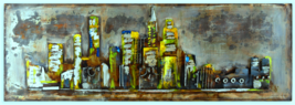 Zhen Yanxing-&quot;Sunset Strip&quot;-ORIGINAL Metal Artwork/Hand Welded &amp; Painted... - £646.26 GBP