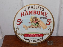 Vintage J. P. Alley’s Hambone 5 Cent Cigar Double Sided Cardboard Store ... - $1,731.97 MXN