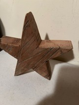 Wooden Star Sitters with distressed finish image 2