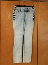 Mudd Girls Kids Size 10 Denim Jeans Light Wash Denim Adjustable Waist - £7.98 GBP