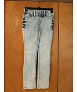 Mudd Girls Kids Size 10 Denim Jeans Light Wash Denim Adjustable Waist - £7.83 GBP