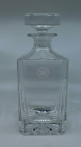 Air Canada Logo Heavy Alcohol Crystal Decanter Lid Clear 22.5 cm 8 7/8 &quot; Tall - £124.14 GBP