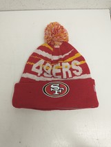 NEW ERA NFL San Francisco 49ers Pom Beanie Hat One Size Winter Cuffed Cap - $11.87