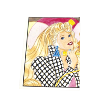 VINTAGE 1989 MATTEL FIGURINE PANINI BARBIE ALBUM STICKER NOS NEW OLD STO... - $9.41