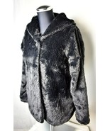 Patagonia Black Faux Fur Shawl Collar Two-Button Lined Swing Coat - Girl... - £44.55 GBP