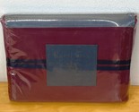 Ralph Lauren Polo Sheet Full Flat Maroon SEALED Pima 1990s Vintage K9 - $39.95
