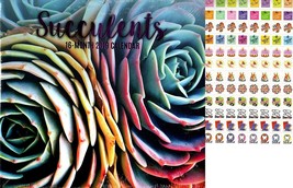 16 Month 2019 Wall Calendar - Succulents - with 120 Stickers - $12.86
