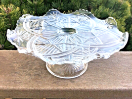 Cake Stand Squatty Pineapple Lodestar McKee Glass1898 9” Top Intermediate Size - $29.72