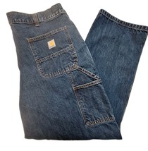 Carhartt Loose Fit Denim Double Knee Dungaree Mens Jeans 38x30 Utility P... - €30,58 EUR