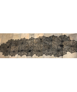 Halloween Sheer SPIDER WEB 77&quot; Long Table Runner - $13.58 CAD