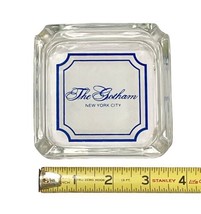 Vintage New York City The Gotham Hotel Glass Cigar Ashtray NYC Advertising - $49.99