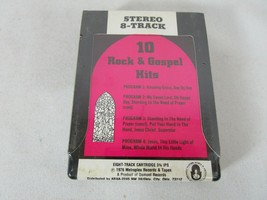 Vintage 8 Track Tape 10 Rock and Gospel Hits 1976 - New Old Stock SEALED - £11.86 GBP