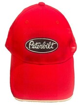 Peterbuilt Red Adjustable Hook &amp; Loop Baseball Hat Cap -Unique -Very Nice!! - $14.48
