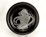 Morgantown Crystal Plate &quot;Angelica&quot;, Mounted w/Hanger, 1981, Michael Yates - $24.45