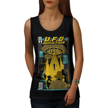 UFO Alien Magazine Tee Space Women Tank Top - £10.38 GBP