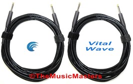 (2) UltraPro 18ft 1/4&quot; Instrument Guitar Bass Amp Keyboard Audio Cable C... - $32.77