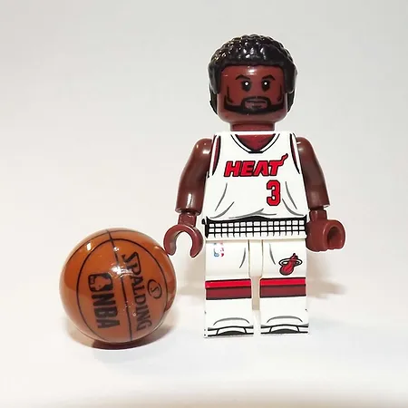 SLK Dwyane Wade Miami Heat #3 NBA Basketball Limited Edition Minifigure  - £6.01 GBP