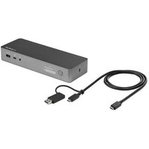 StarTech.com USB-C &amp; USB-A Dock - Hybrid Universal Laptop Docking Station with D - £263.56 GBP