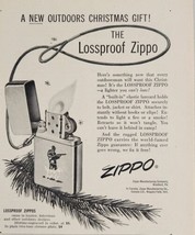 1956 Magazine Ad Lossproof Zippo Lighters Hunter &amp; Dog Engraving Bradford,PA - £11.03 GBP
