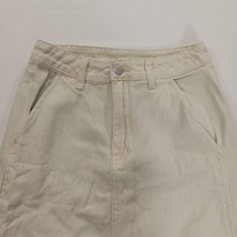 Dazy Women's Beige/Cream Front Zipper Pull-On Skirt Pockets Size Small Waist 24" image 8