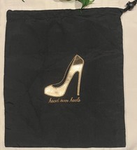 Head over Heels Shoes Drawstring Dust Bag Storage Pouch Black - $240.34 MXN