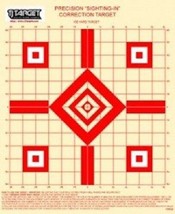TSPGS 100 Yd Rifle Sighting-In Target (red) with 1&quot; Grid (50 Targets) - $21.68