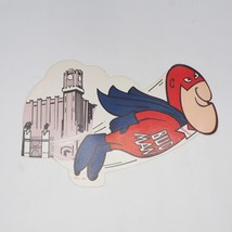 BUD MAN Budweiser Flying Sticker Decal Cape 1970&#39;s - $9.89