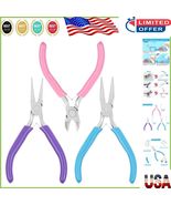 Precision Jewelry Crafting Tools: Needle, Round Nose Pliers &amp; Wire Cutte... - $280.06 MXN