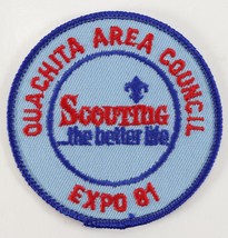 Vintage 1981 Ouachita Area Council Expo Blue Twill BSA Boy Scouts America Patch - £9.04 GBP