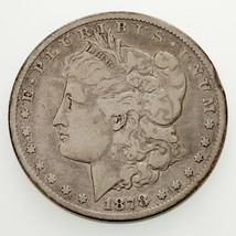 1878-CC Silver Morgan Dollar in Very Good Condition, Light Gray Color - £215.77 GBP