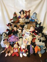 Walt Disney Assorted Plush Lot of 19 Aladdin Sleeping Beauty Lion King W/ Tags - £38.98 GBP