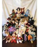 Walt Disney Assorted Plush Lot of 19 Aladdin Sleeping Beauty Lion King W... - £39.51 GBP