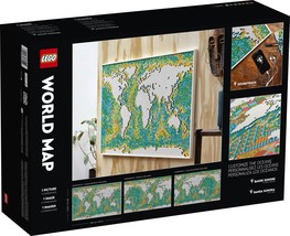 LEGO Art World Map 31203 Building Toy; Collectible Wall Art (11,695 Pieces) - £319.67 GBP