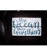 “The Ocean Fixes Everything” Wooden Wall Decor NEW - £16.31 GBP