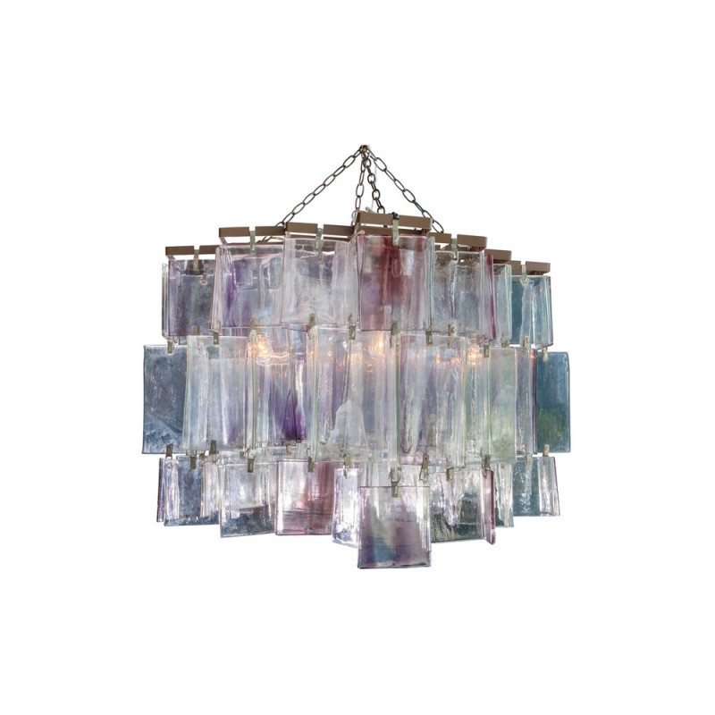 SJ2050 1980S AMETHYST MURANO CRYSTAL CHANDELIER - $3,410.00 - $12,820.00