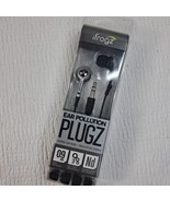 NEW iFrogz PLUGZ Ear Buds Stereo Ear Pollution black silver Wired EPD33-... - $551.19 MXN