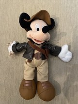 Mickey Mouse 12&quot; Disney Indiana Jones style adventurer outfit plush doll - £19.39 GBP