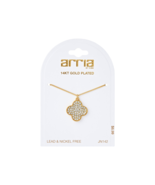 ARRIA BY KISS 14KT GOLD PLATED CLEEF NECKLACE #JN142 - $7.99