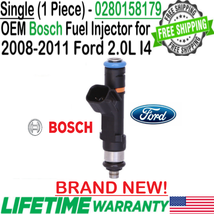 NEW OEM Bosch 1 Unit Fuel Injector for 2010, 2011 Ford Transit Connect 2.0L I4 - $75.23