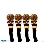 YELLOW hybrid headcover New BLACK # 3 4 5 6 KNIT Rescue golf club Head c... - $824.71 MXN