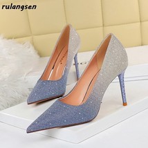 Nd american style high heels sexy banquet women s shoes stiletto women s shallow pointy thumb200