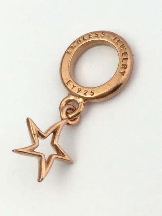 Endless Jewelry Star Dangle Rose Gold Charm, 63204, New - $24.69