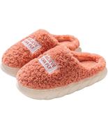 Cotton Slippers Winter Home Anti Slip Warm Soft Slippers For Women Men - £21.99 GBP