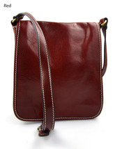 Mens shoulder leather bag leather crossbody shoulder bag genuine leather satchel - £102.39 GBP