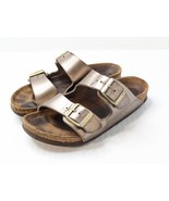 Birkenstock Sandals Womens 35 Arizona Slide Two Straps Copper Metallic L... - $25.69